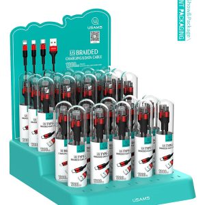 USAMS U5 Usb Cable Set Type C Charging Data Cables 25pcs/Set with Display Stand