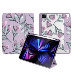 10.2 Custom Design Tri-fold PU Leather Cover for Apple Ipad Pro 12.9 Air 4 Tablet Cases with Pen Slot for iPad 8th 9th10th case