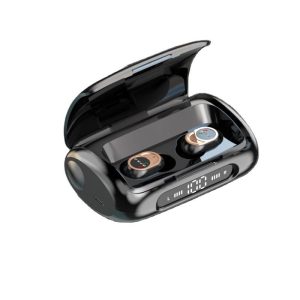 TWS Wireless Earphone with Mic HD LED Display Waterproof Earbuds Bass Stereo BT-compatible Headphones with Power Bank