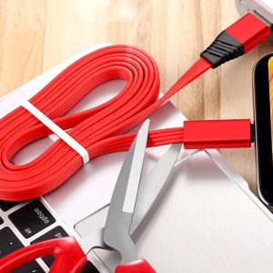 WIK-YD 1.5 Meter Wholesale Hot Sale Custom Logo Noodle Cable Reused Smart Renewable Usb Cable
